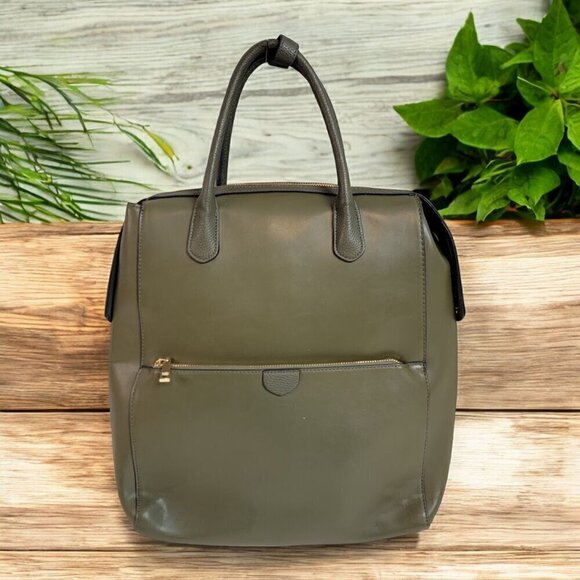 Target - A New Day - Backpack / Sling Bag - Olive Green Faux Leather main image 8